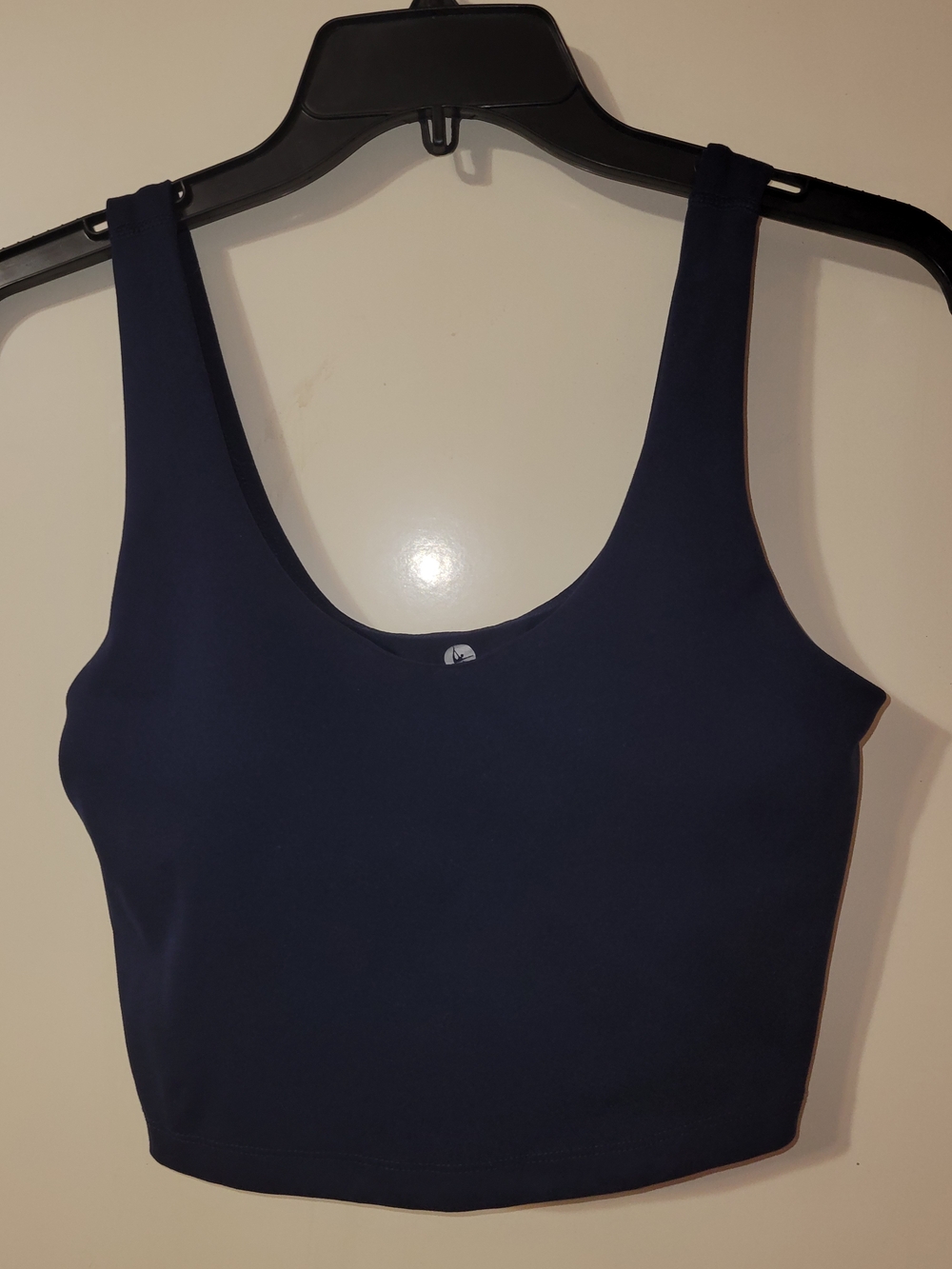 90 Degree By Reflex Navy Scoop Crop Tank